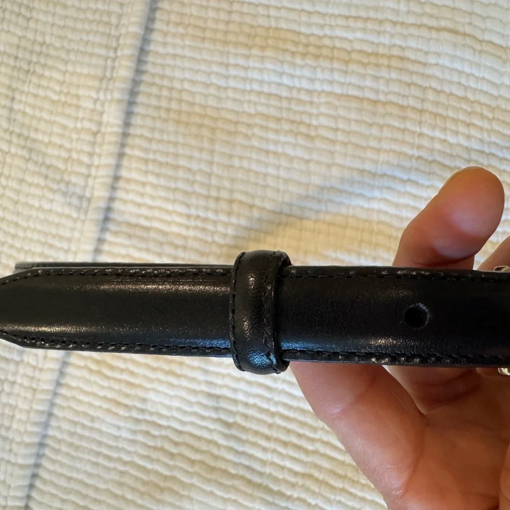 1990s Brighton black leather belt - Picture 10 of 12